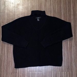 CUTOUT MOCKNECK SWEATER